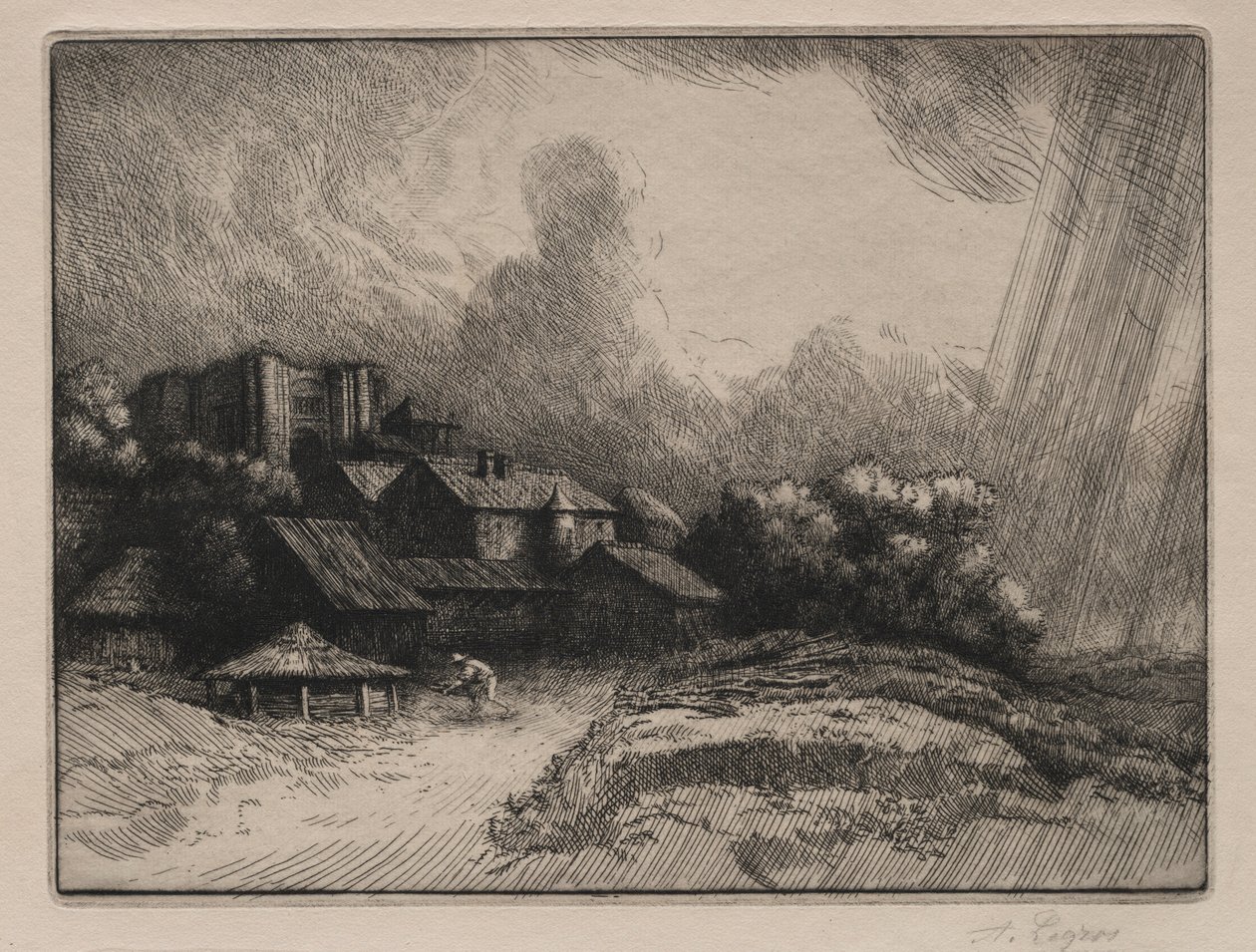 Manastır Çiftliği. by Alphonse Legros