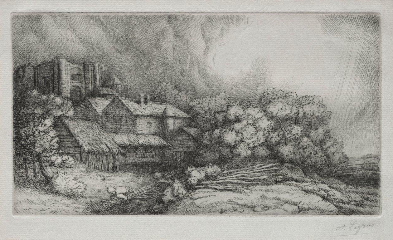 Abbey Çiftliği Manastır Çiftliği. by Alphonse Legros