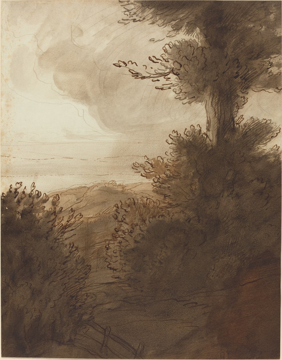 Büyük Ağaç. by Alphonse Legros