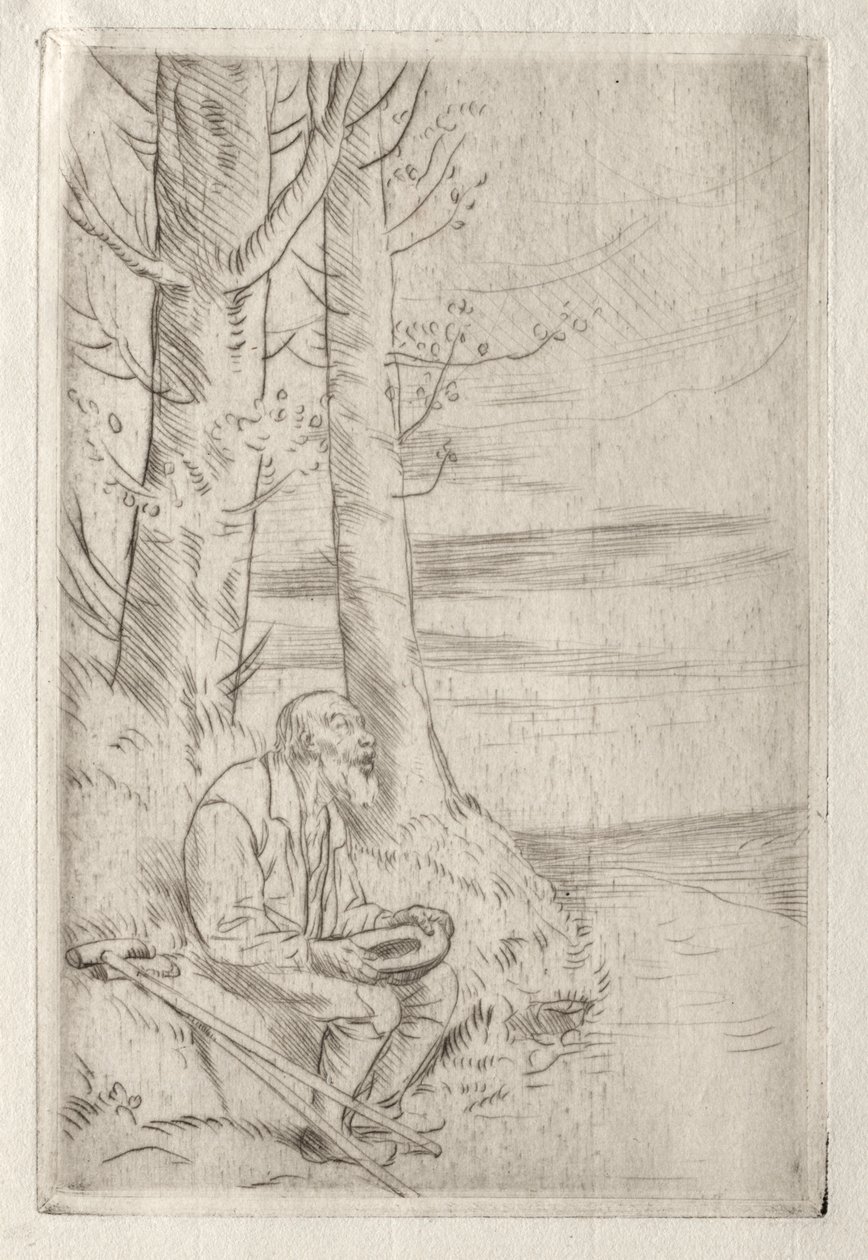 Kör Dilenci by Alphonse Legros