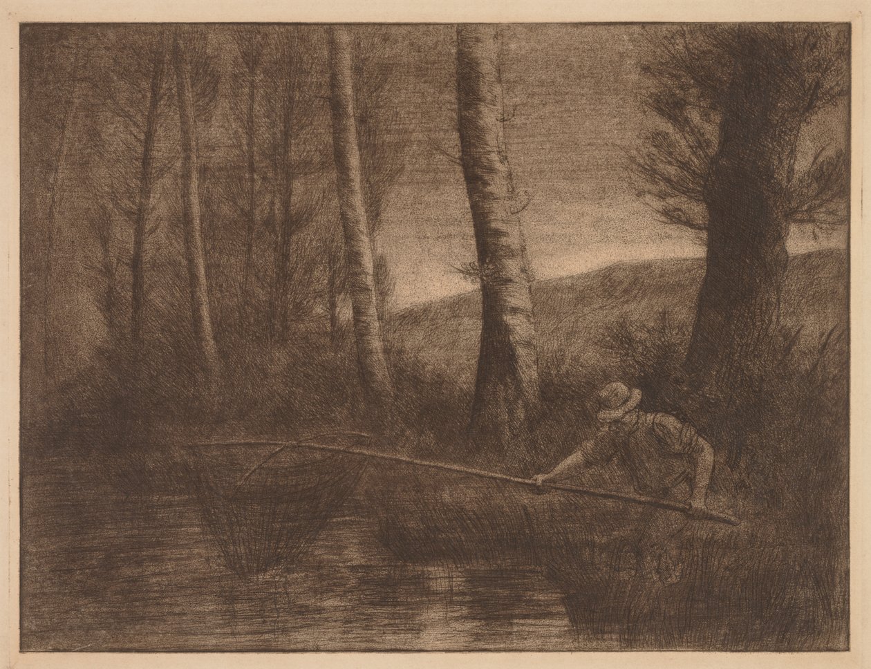 Çember Ağındaki Balık by Alphonse Legros