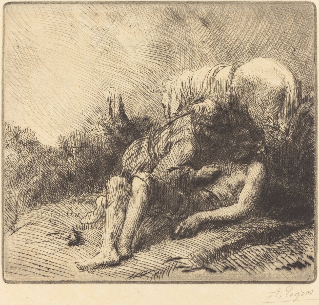 İyi Samiriyeli by Alphonse Legros