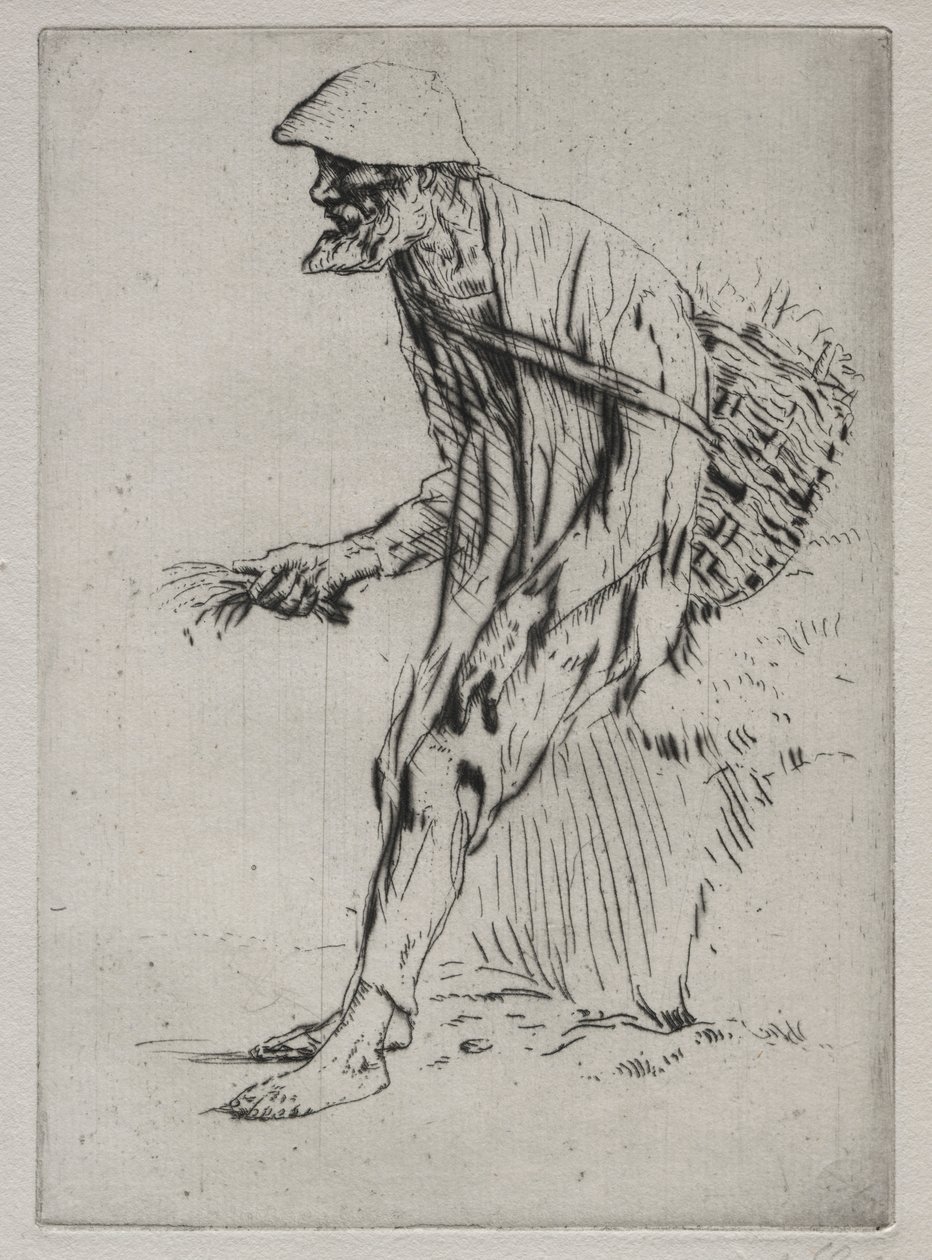 Kırmızı Pimpernel Satıcısı. by Alphonse Legros