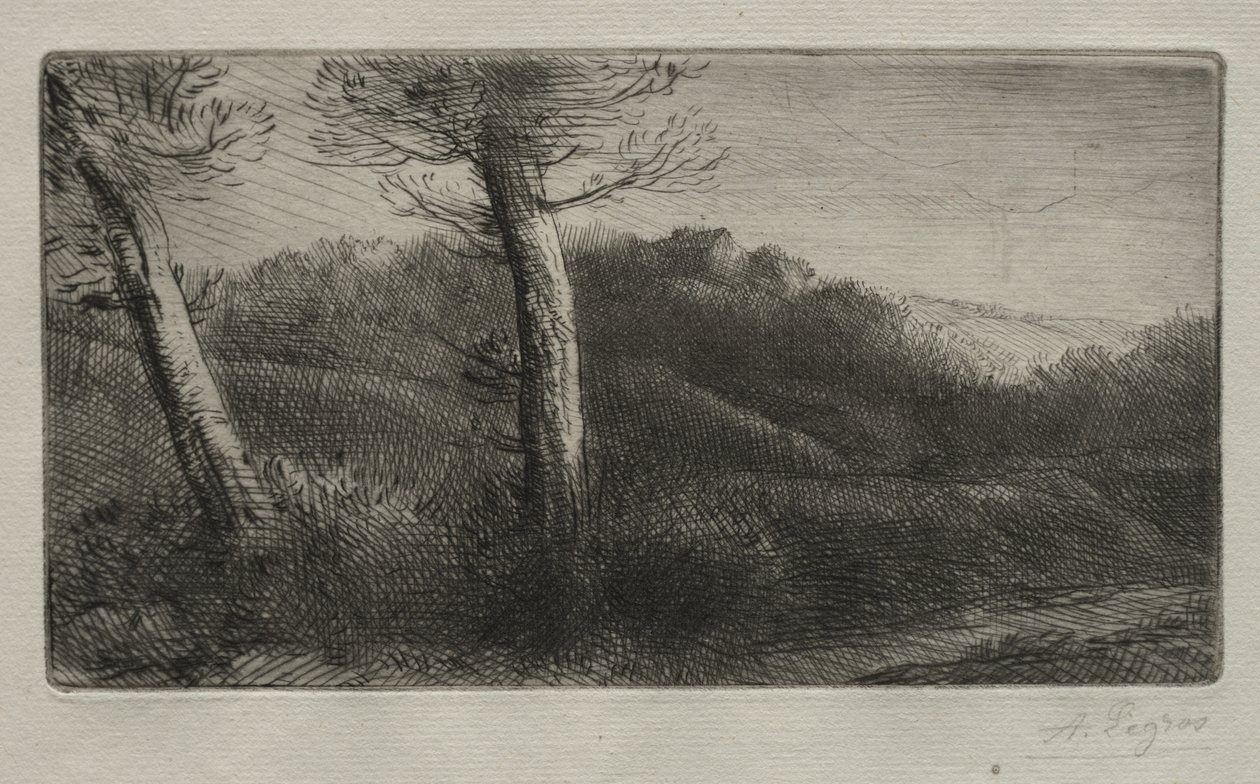 Çimlere Uzanmış Gezgin by Alphonse Legros