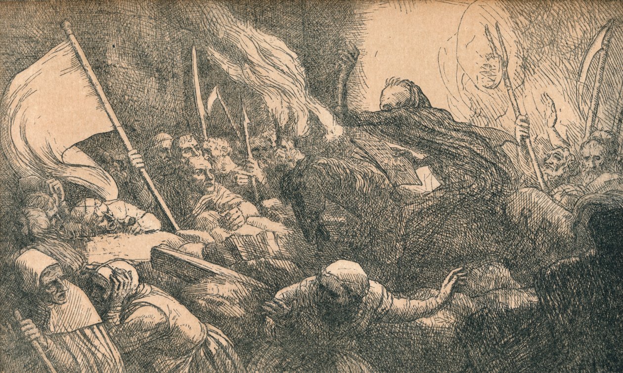 Ölümün Zaferi, Bildiri, c1885 by Alphonse Legros