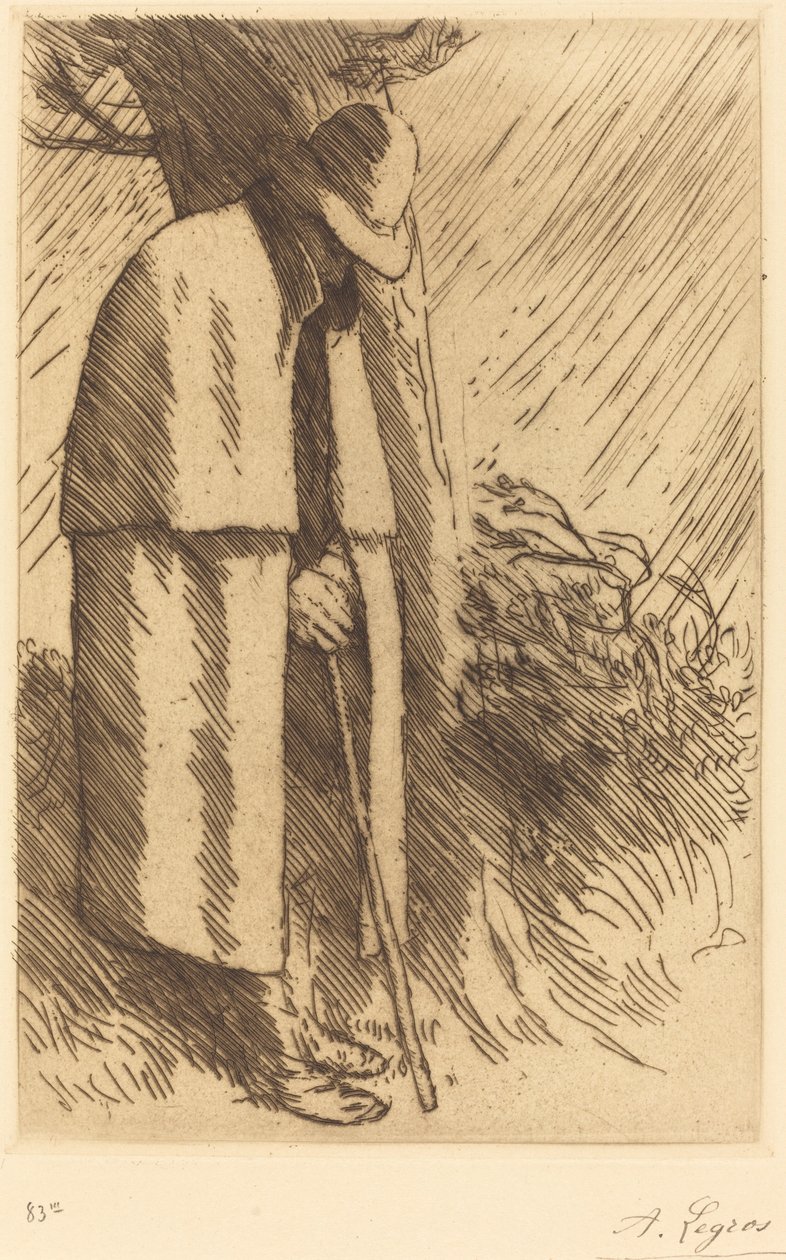 Sığınak alan gezgin by Alphonse Legros