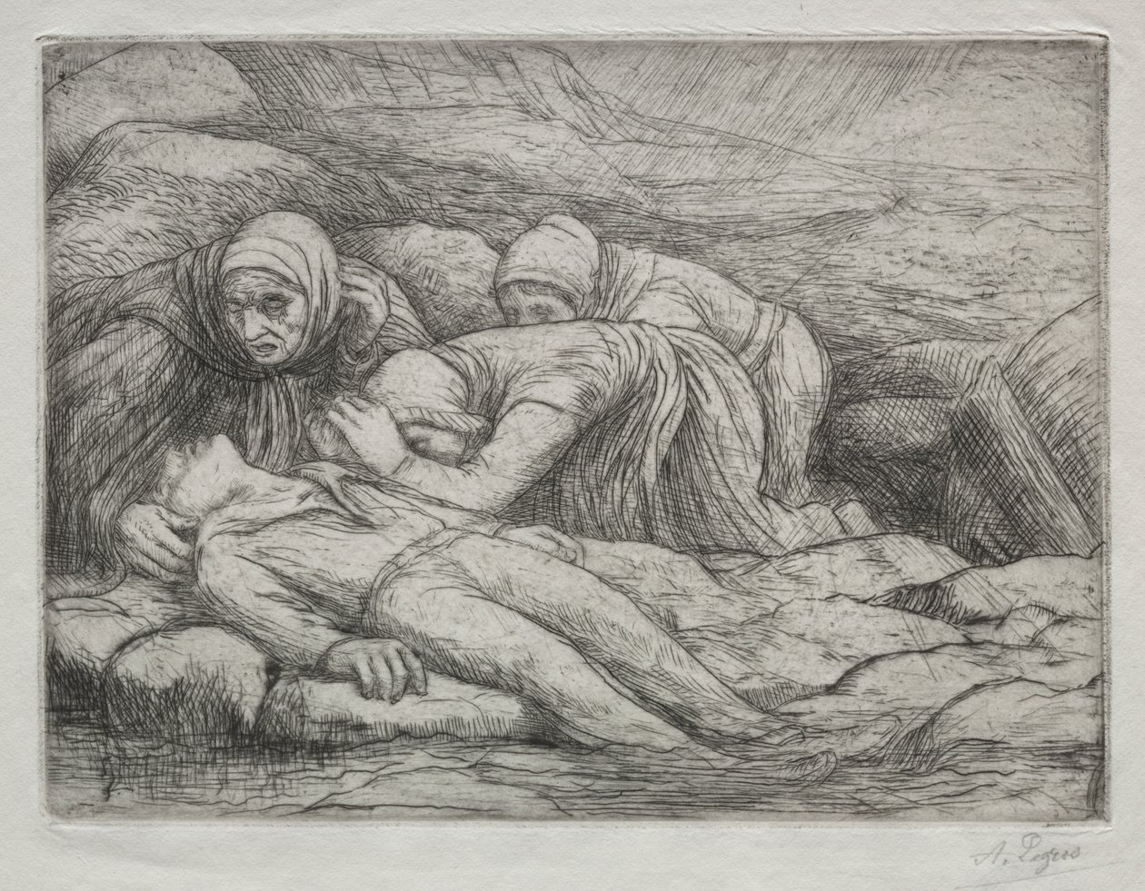 Ölümün Zaferi: Bir Denizci Ailesinde Ölüm by Alphonse Legros