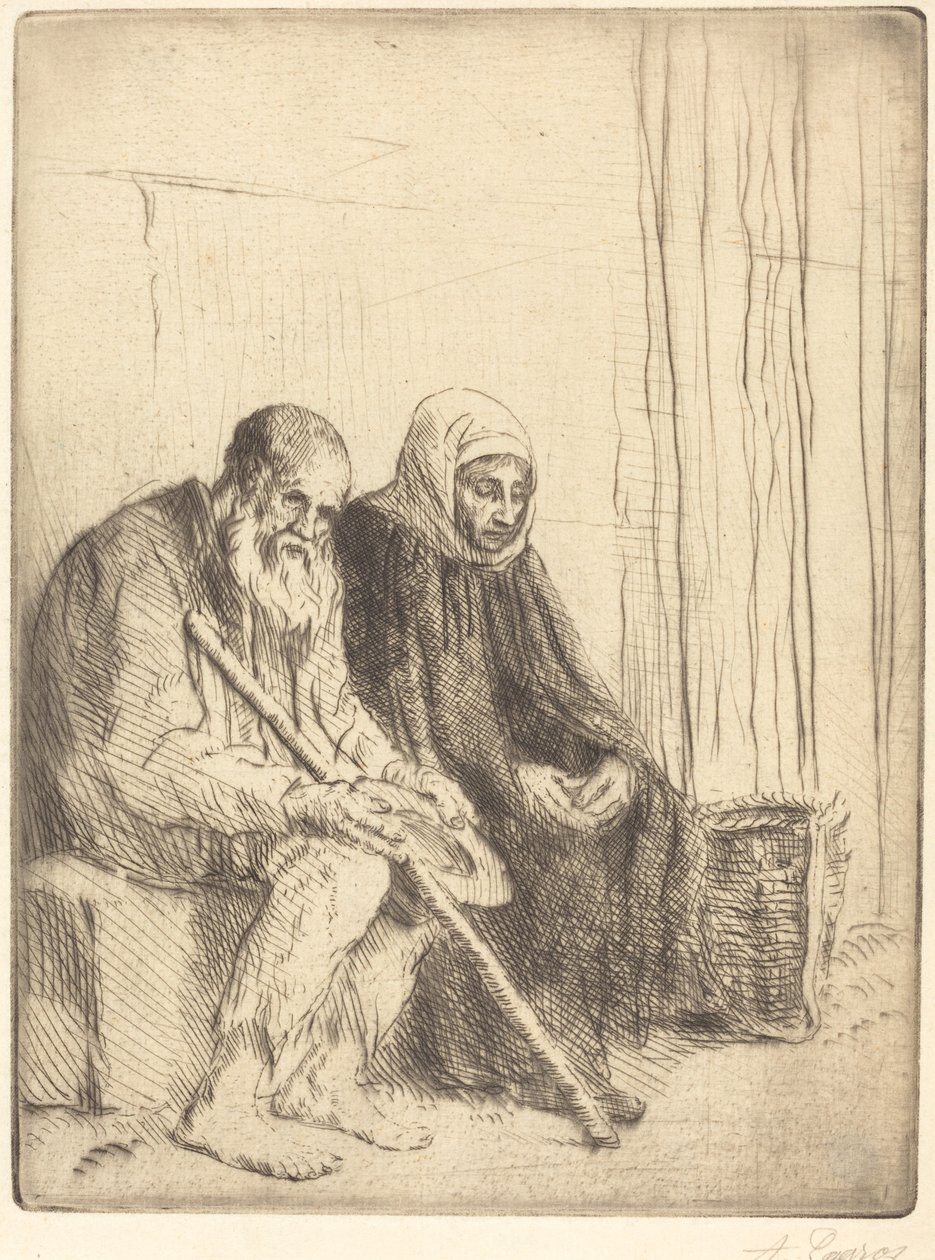 iki dilenci by Alphonse Legros