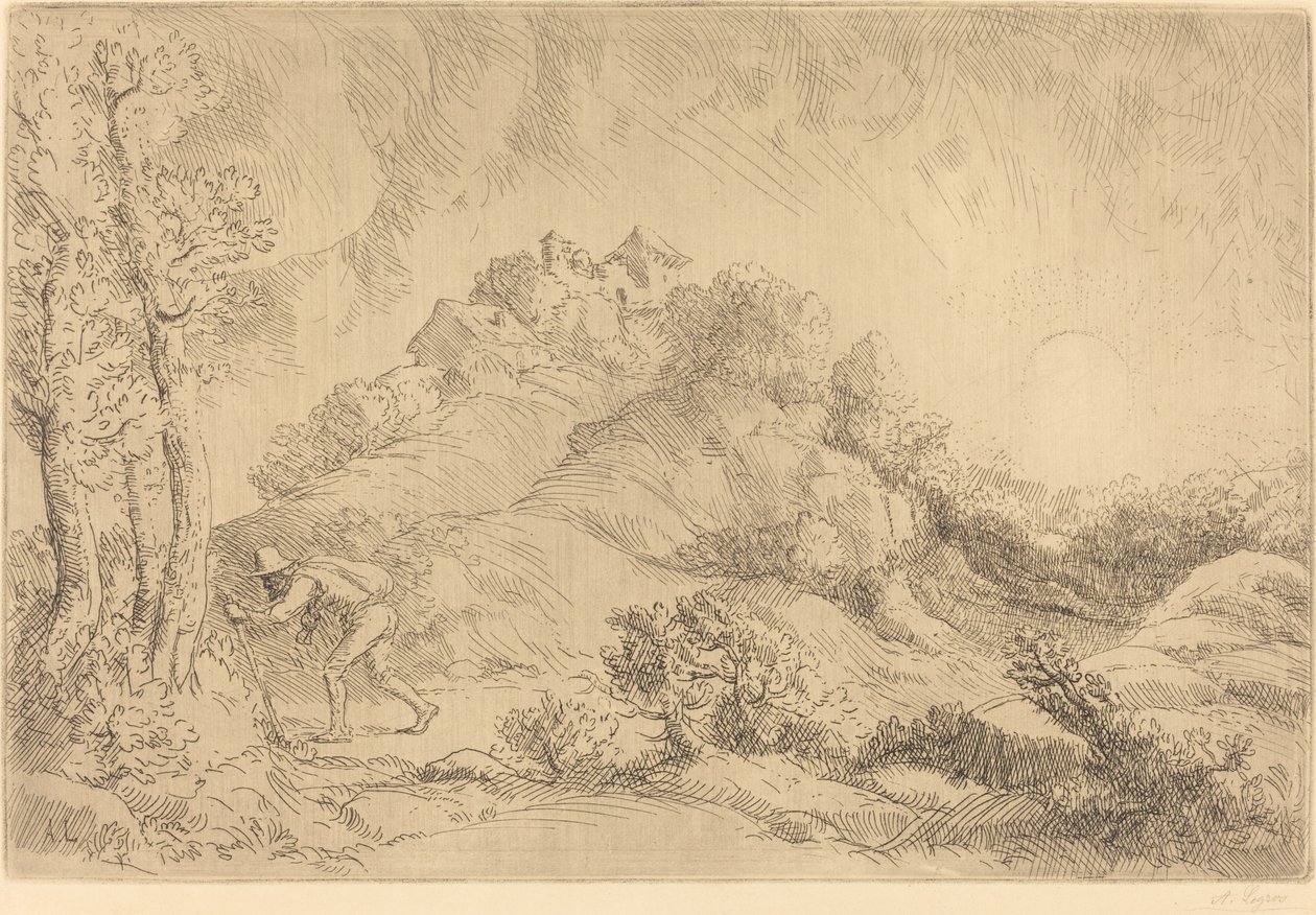 Bir Çiftliğin Görünümü (La ferme de Beauchamp) by Alphonse Legros
