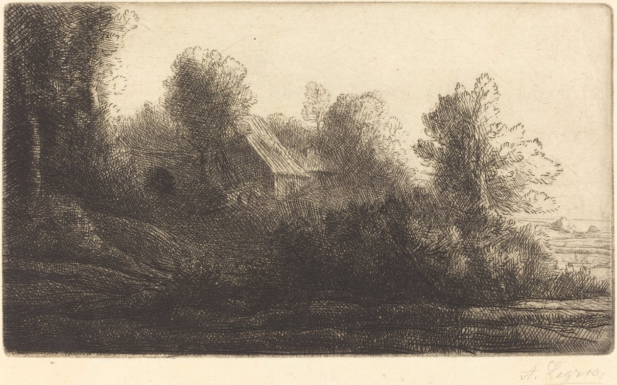 Çiftlik Görünümü, 2. Plaka by Alphonse Legros