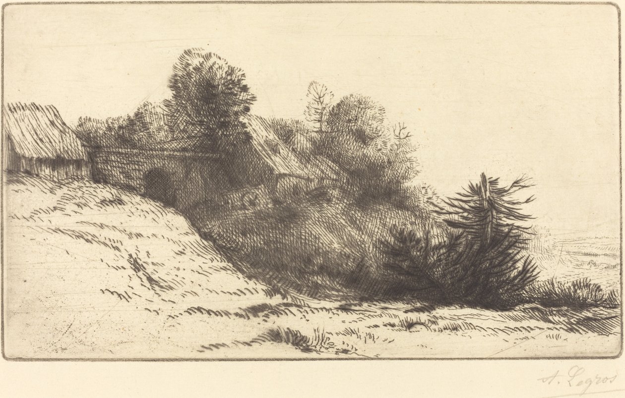 Çiftlik Görünümü, 2. Plaka by Alphonse Legros