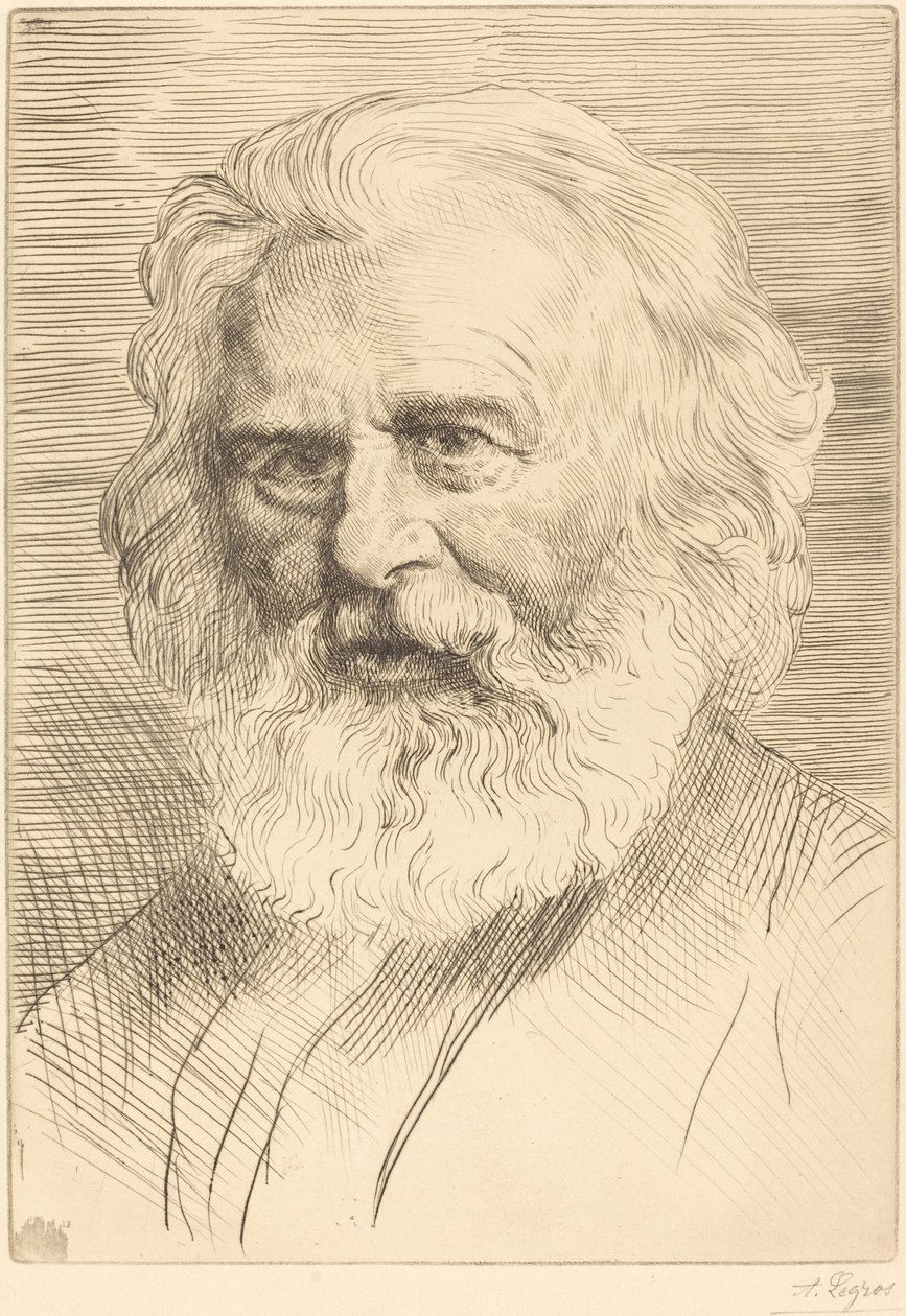 W.H. Longfellow, 1. plaka by Alphonse Legros