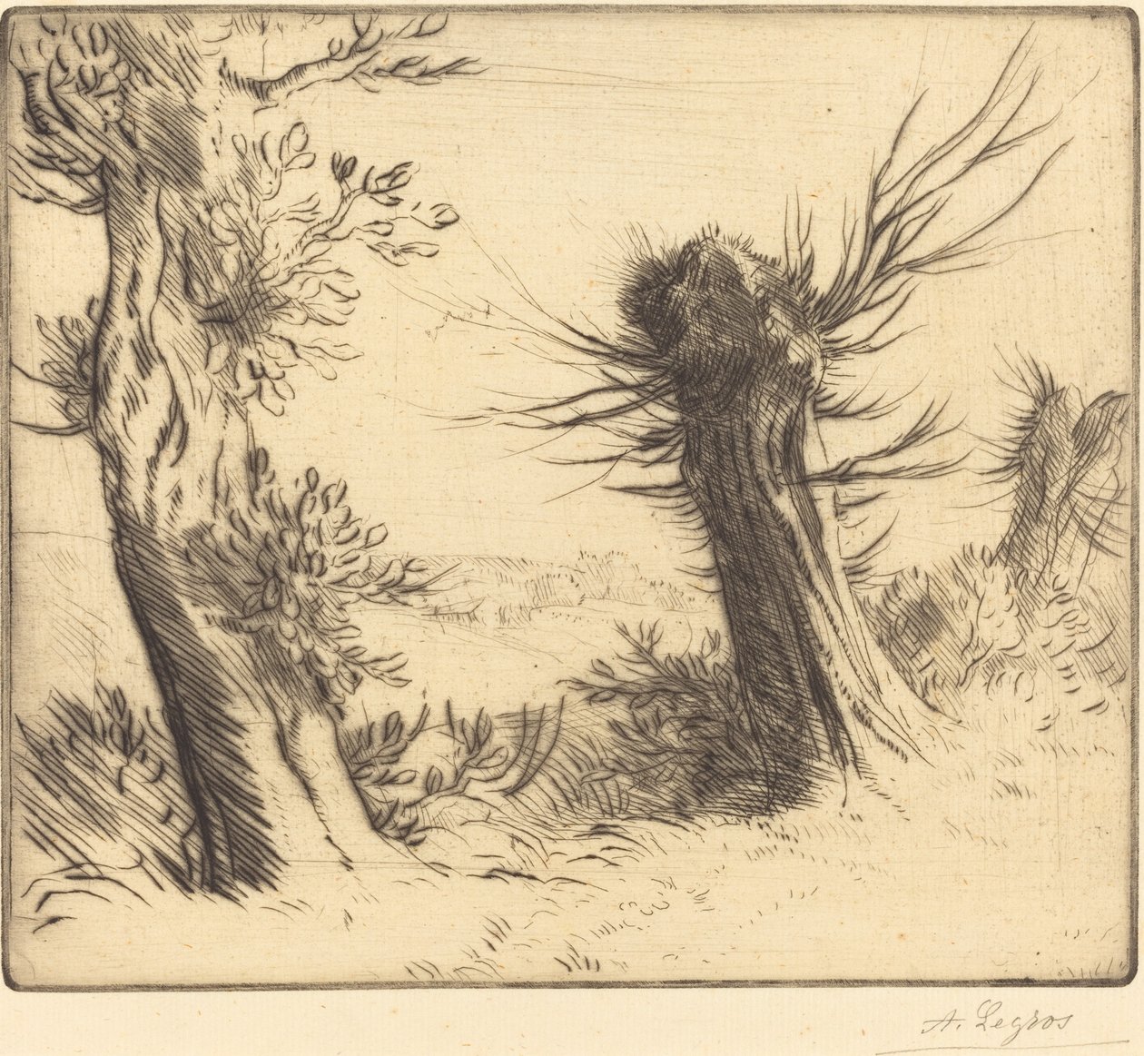 Söğütler (Les saules) by Alphonse Legros