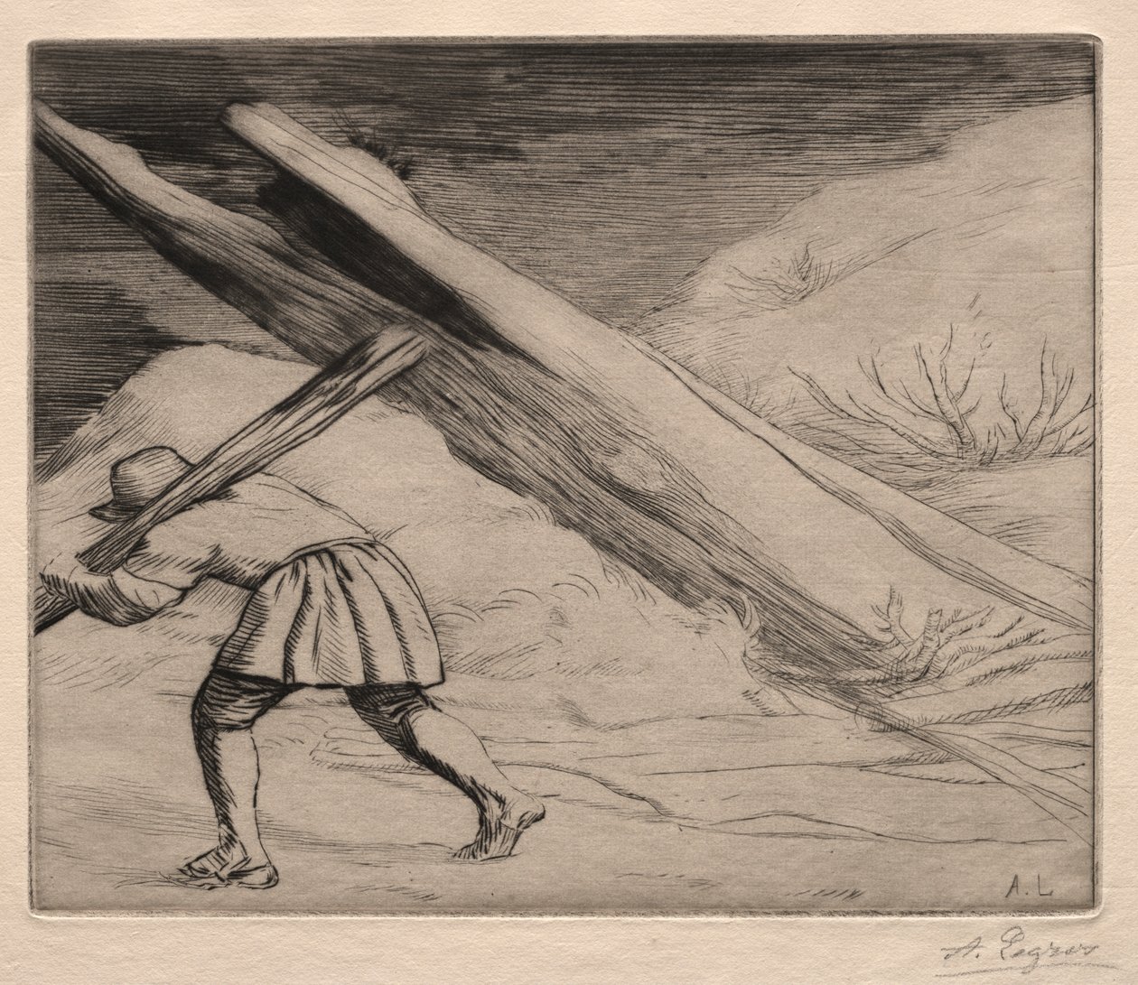 Kış (1. Plaka) by Alphonse Legros