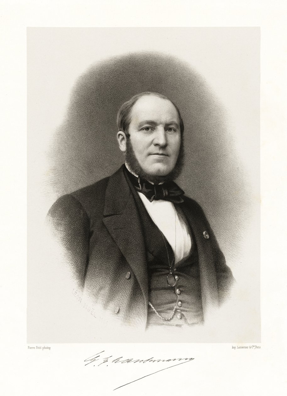 Georges Eugène Haussmann, 1865-66 by Alphonse Leon Noel