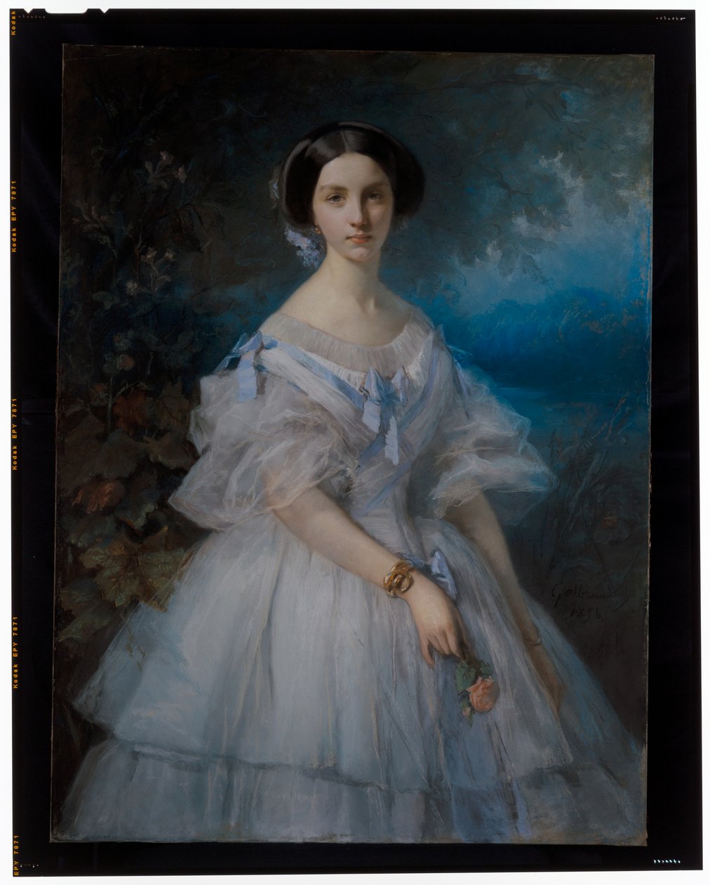 Mme Camille D'Hubert'in Portresi, Doğumlu De Granval, De La Houssaye by Alphonse Louis Galbrund