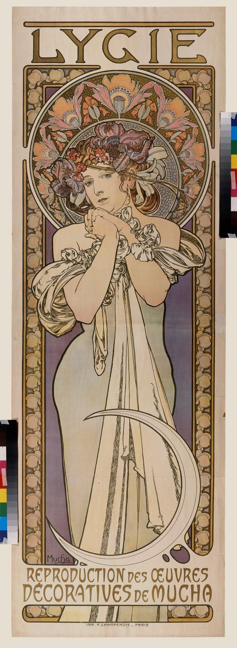 Lygie dans grubu için reklam afişi. Alfons Maria Mucha (Alphonse Marie Mucha) Posteri by Alphonse Marie Mucha