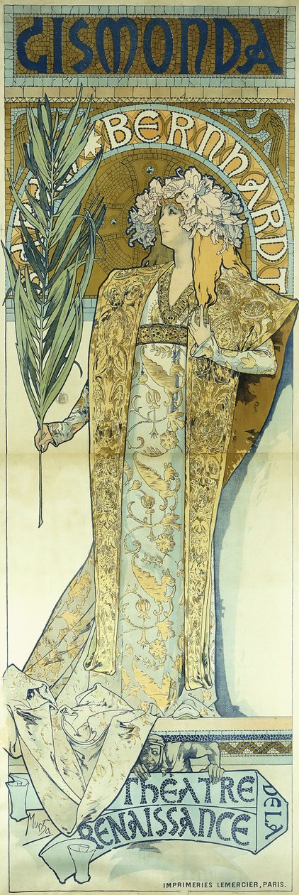 Gismonda, c.1894 by Alphonse Mucha