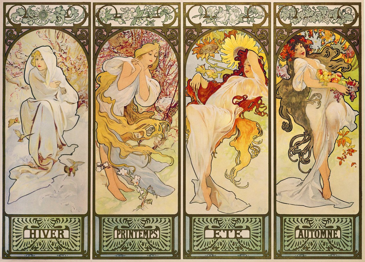 Mevsimler by Alphonse Marie Mucha