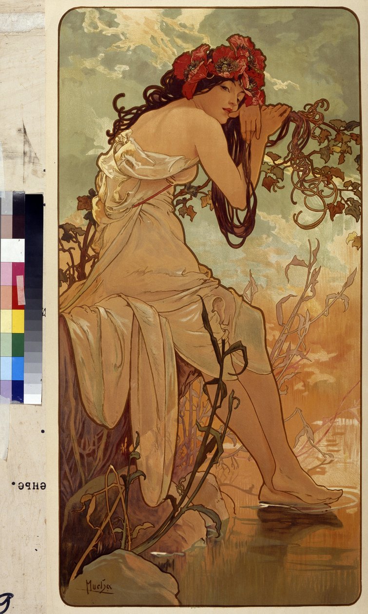 Yaz (dört mevsim alegori dizisi). Alfons Maria Mucha