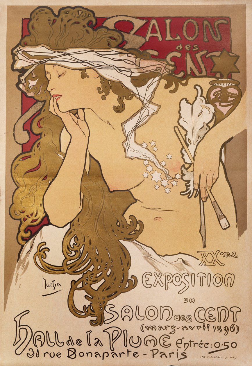 Salon des Cent, 1896 by Alphonse Mucha