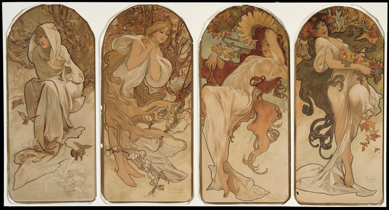 Mevsimler by Alphonse Marie Mucha