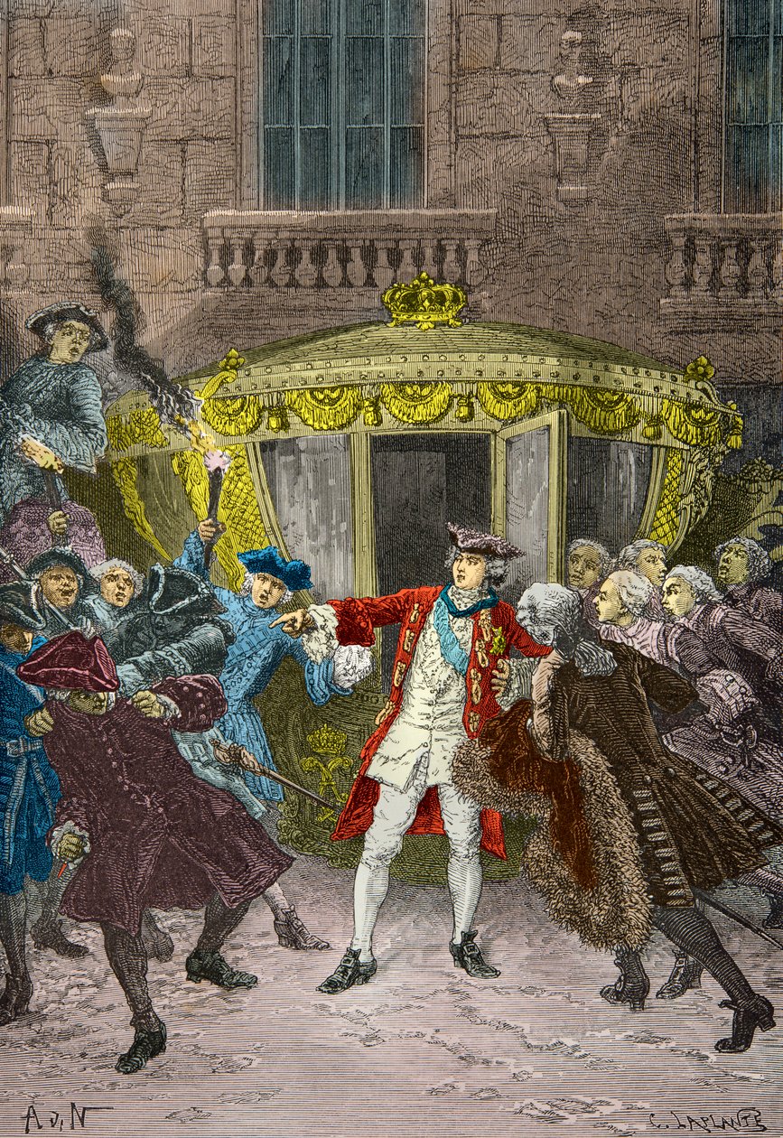 Robert Francois Damiens tarafından Louis 15
