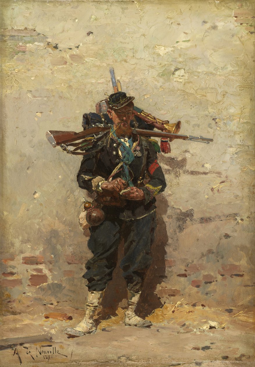 Hafif Piyade Korsanları, 1876 by Alphonse Marie de Neuville