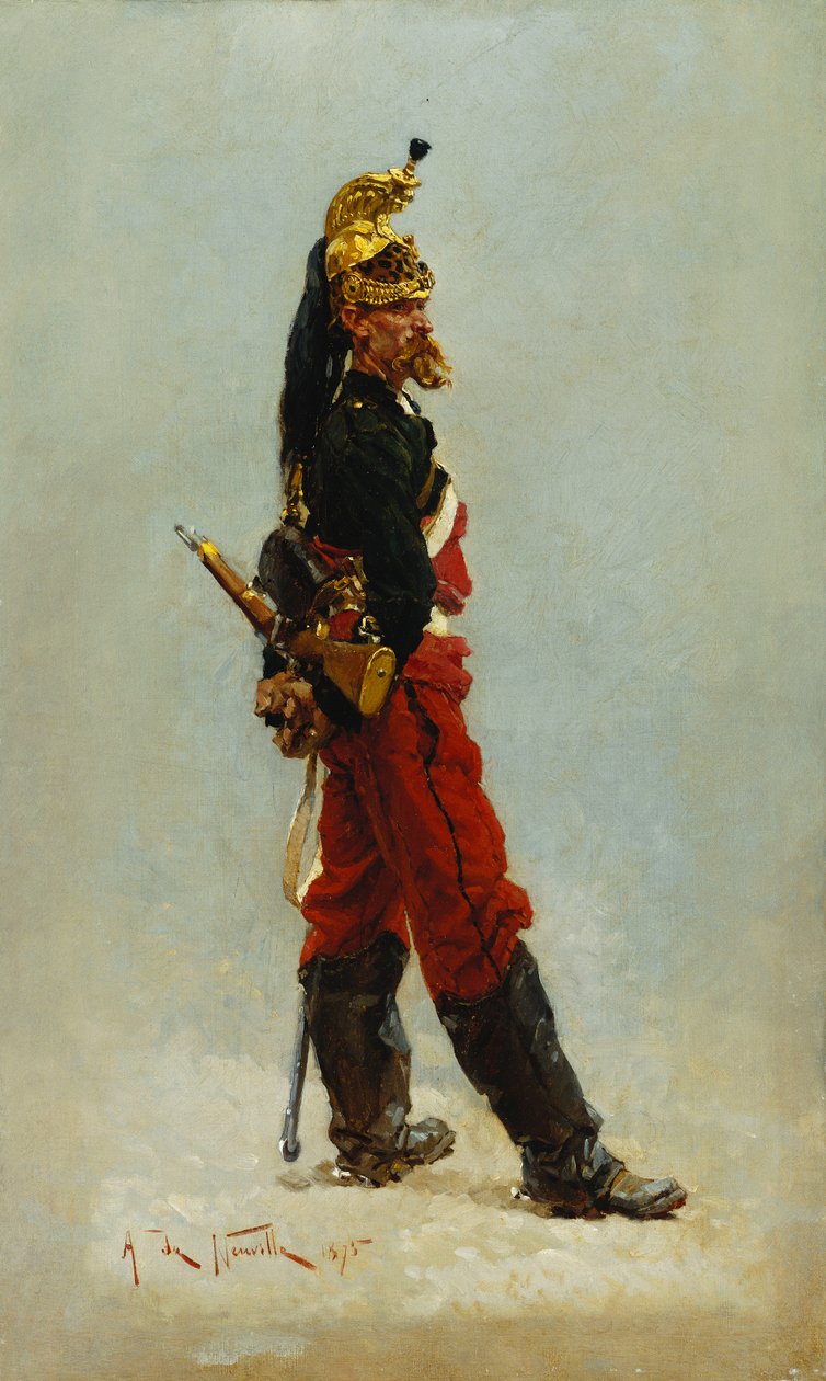 Bir Ejderha, 1875 by Alphonse Marie de Neuville