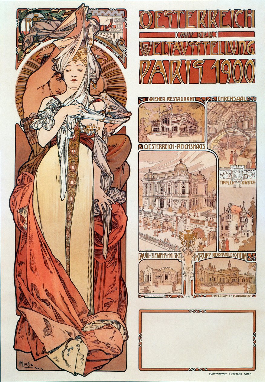 Alphonse Mucha (1860-1939) tarafından Paris