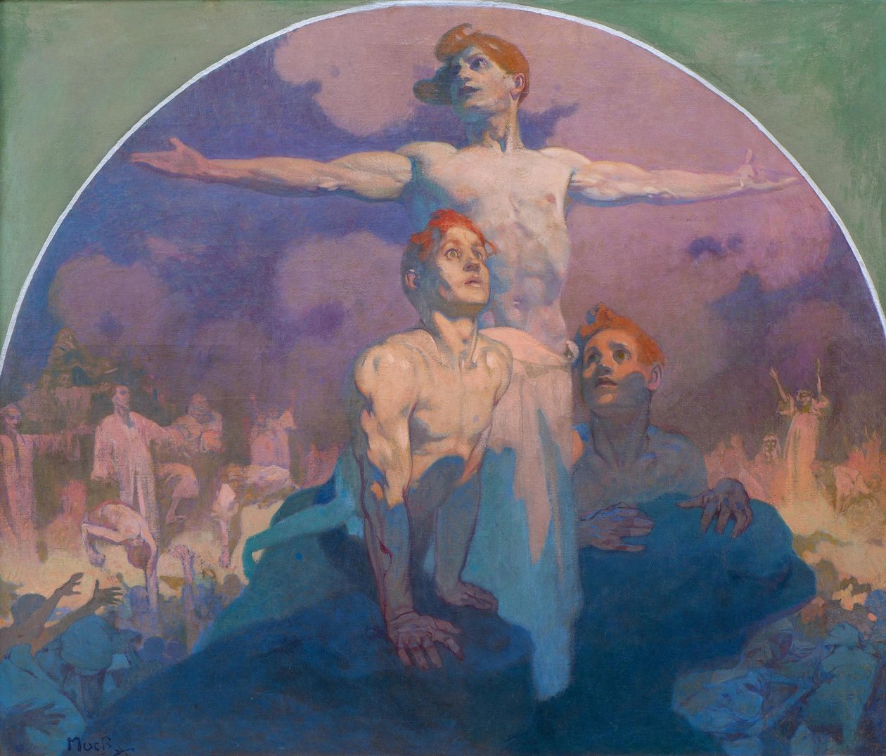 kendi gücüyle, 1911 by Alphonse Mucha