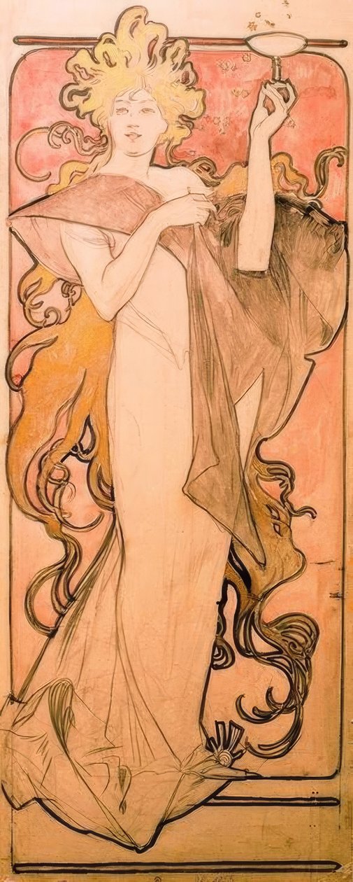 Şampanya Harabeleri by Alphonse Mucha
