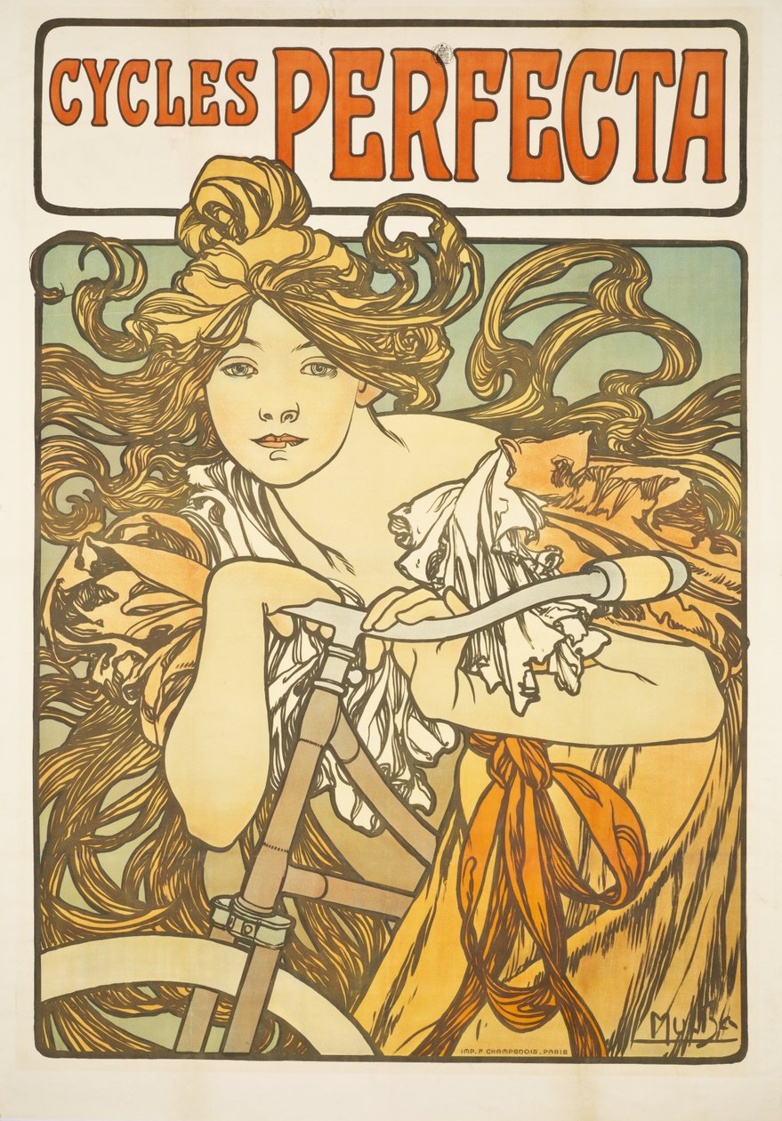 Döngüler Perfecta, 1897 by Alphonse Mucha