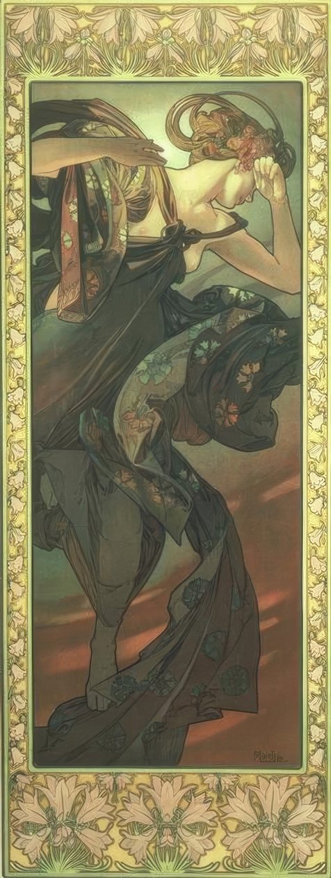 akşam yıldızı by Alphonse Mucha