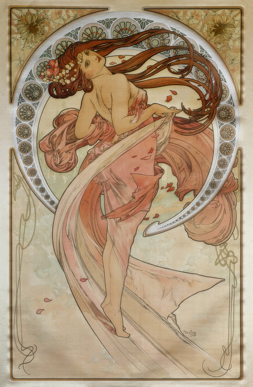 Dans by Alphonse Mucha