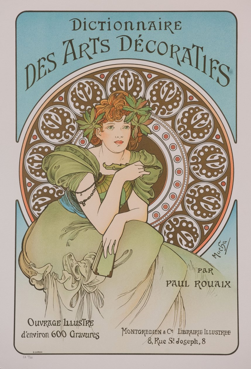 Dekoratif Sanatlar Sözlüğü, 1902. by Alphonse Mucha