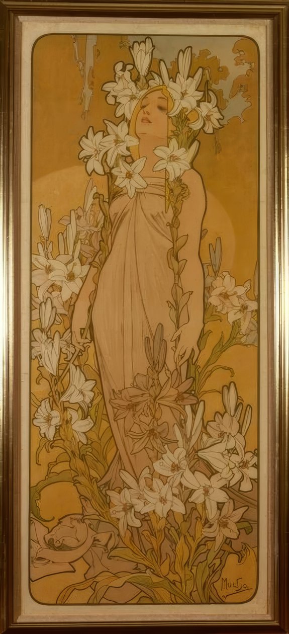 zambak by Alphonse Mucha