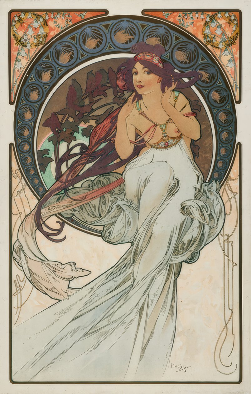 Müzik by Alphonse Mucha