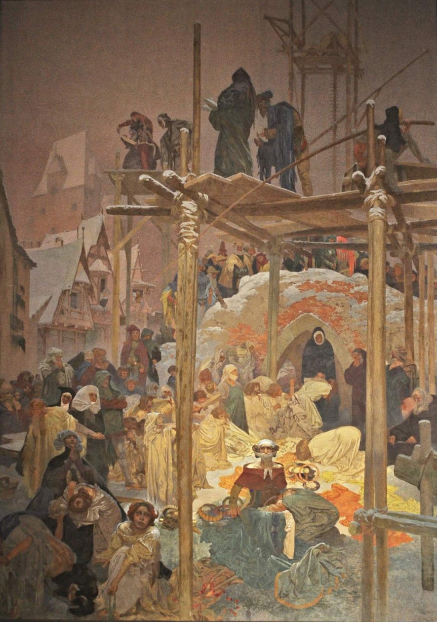 Jan Milic z Kromerize Döngüsü Slav Destanı by Alphonse Mucha