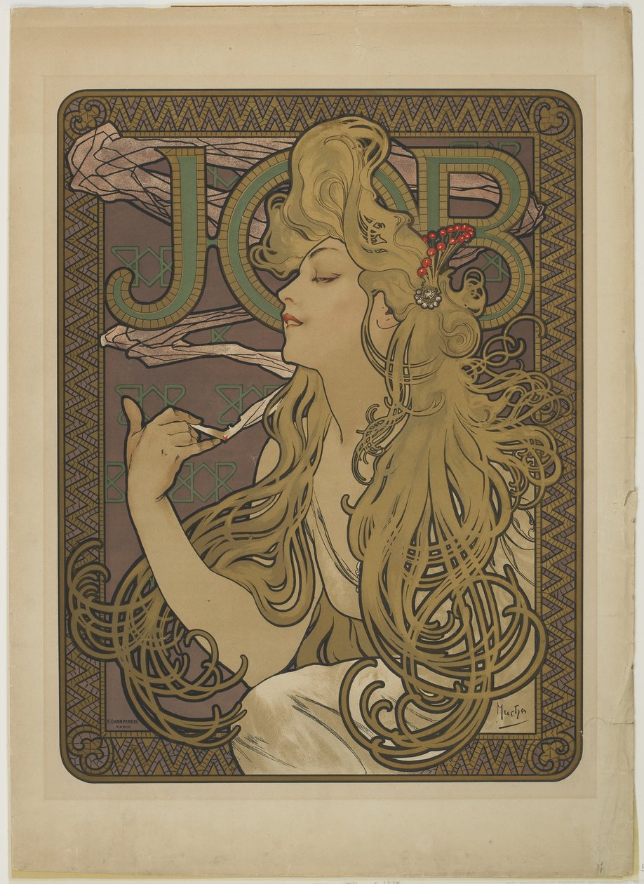iş, 1896 by Alphonse Mucha