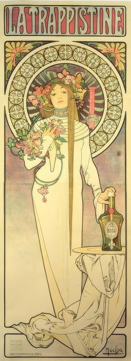La Trappistine by Alphonse Mucha