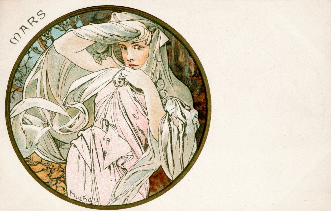 'Mart', 1900 by Alphonse Mucha