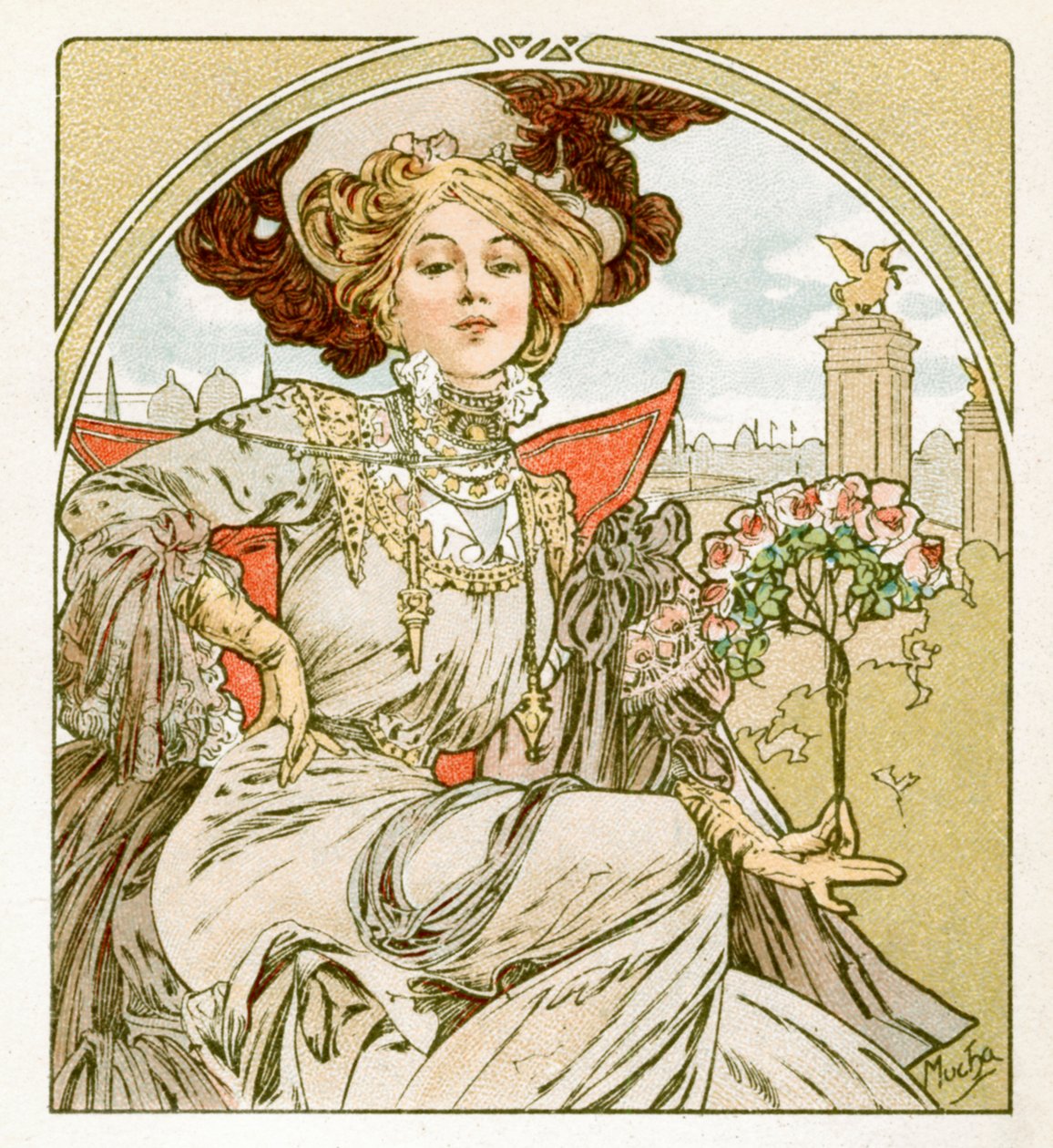 Paris Sergisi, 1900 by Alphonse Mucha