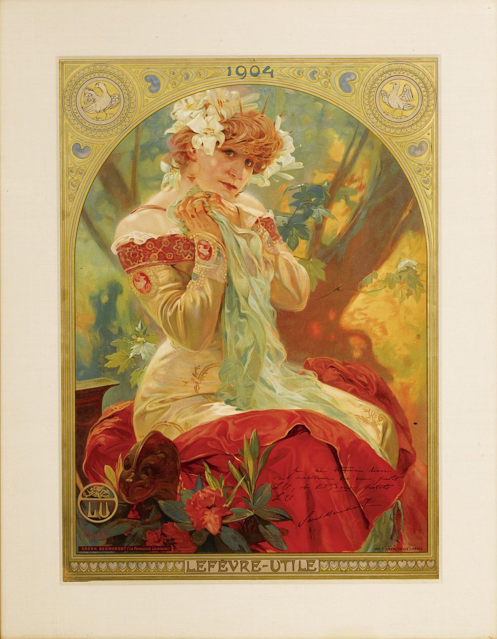 Lefèvre-Utile için poster. E tarafından La Princesse Lointaine