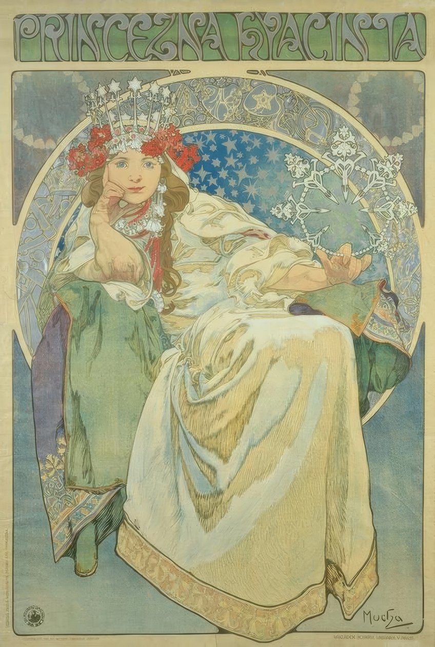 Prenses Sümbül by Alphonse Mucha