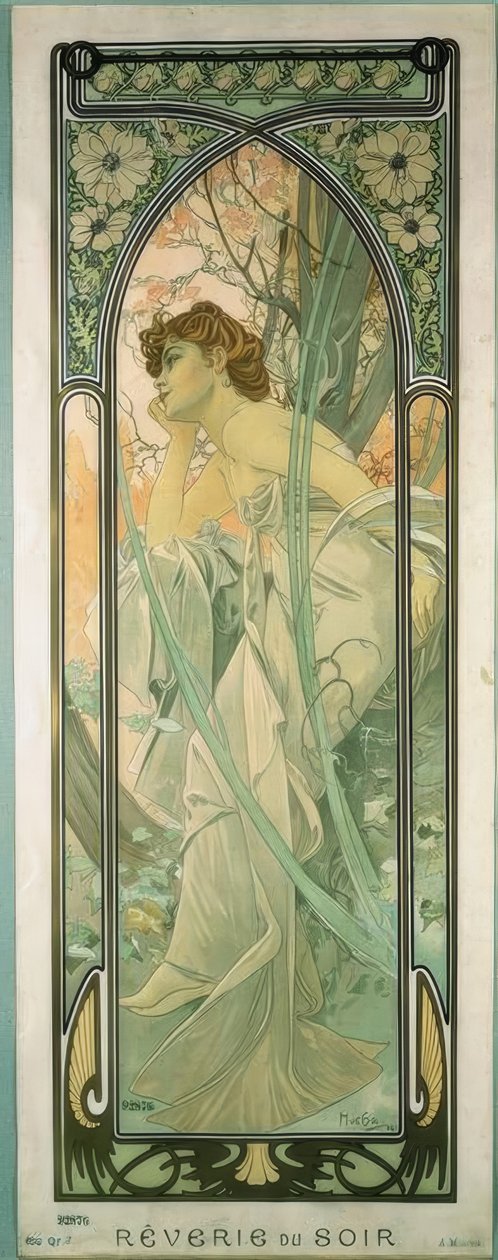 Akşam Rüyası by Alphonse Mucha
