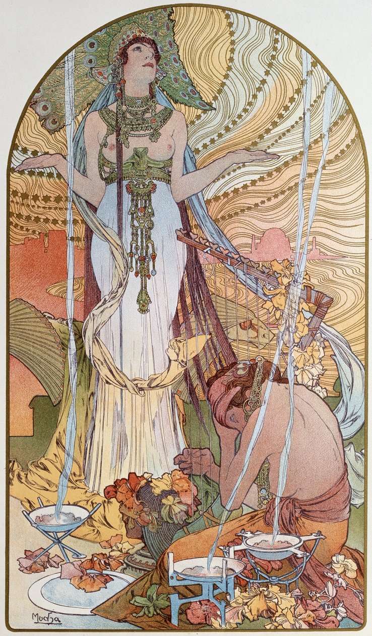 Salambo, 1897. by Alphonse Mucha