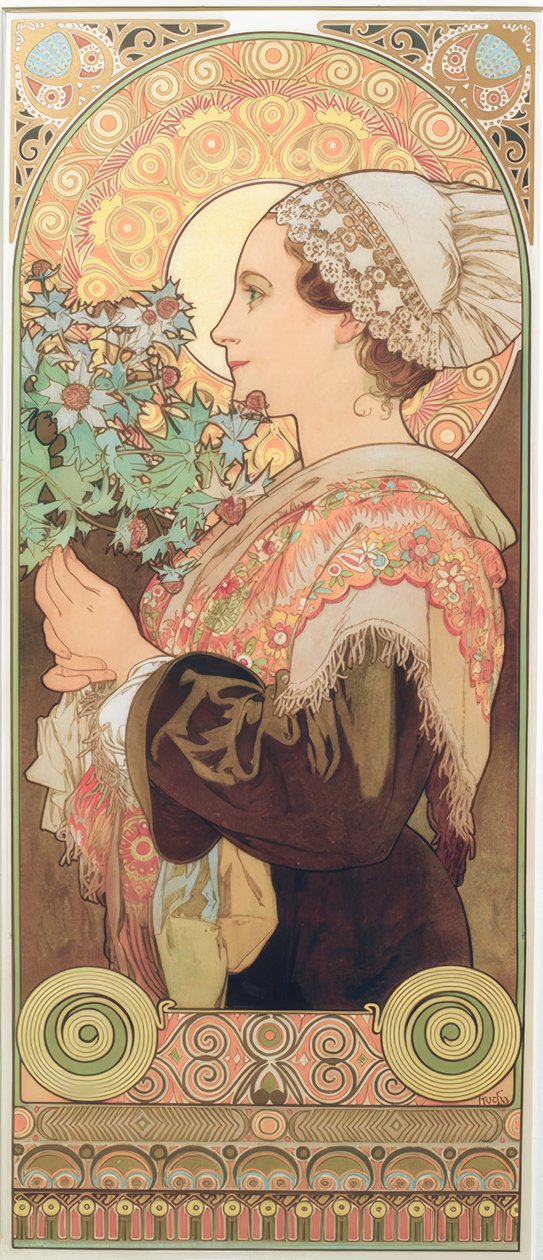 Silberdistel by Alphonse Mucha