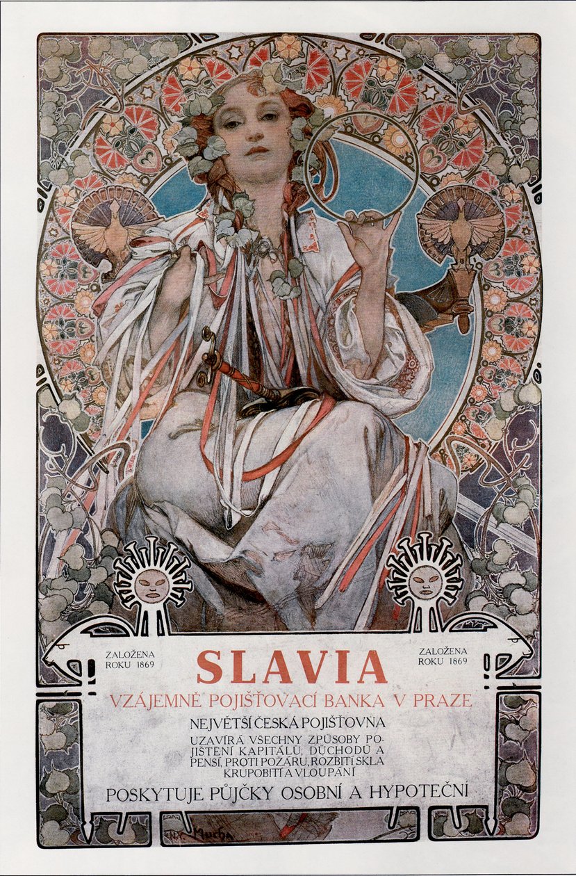 Slavia Posteri, 1907 by Alphonse Mucha