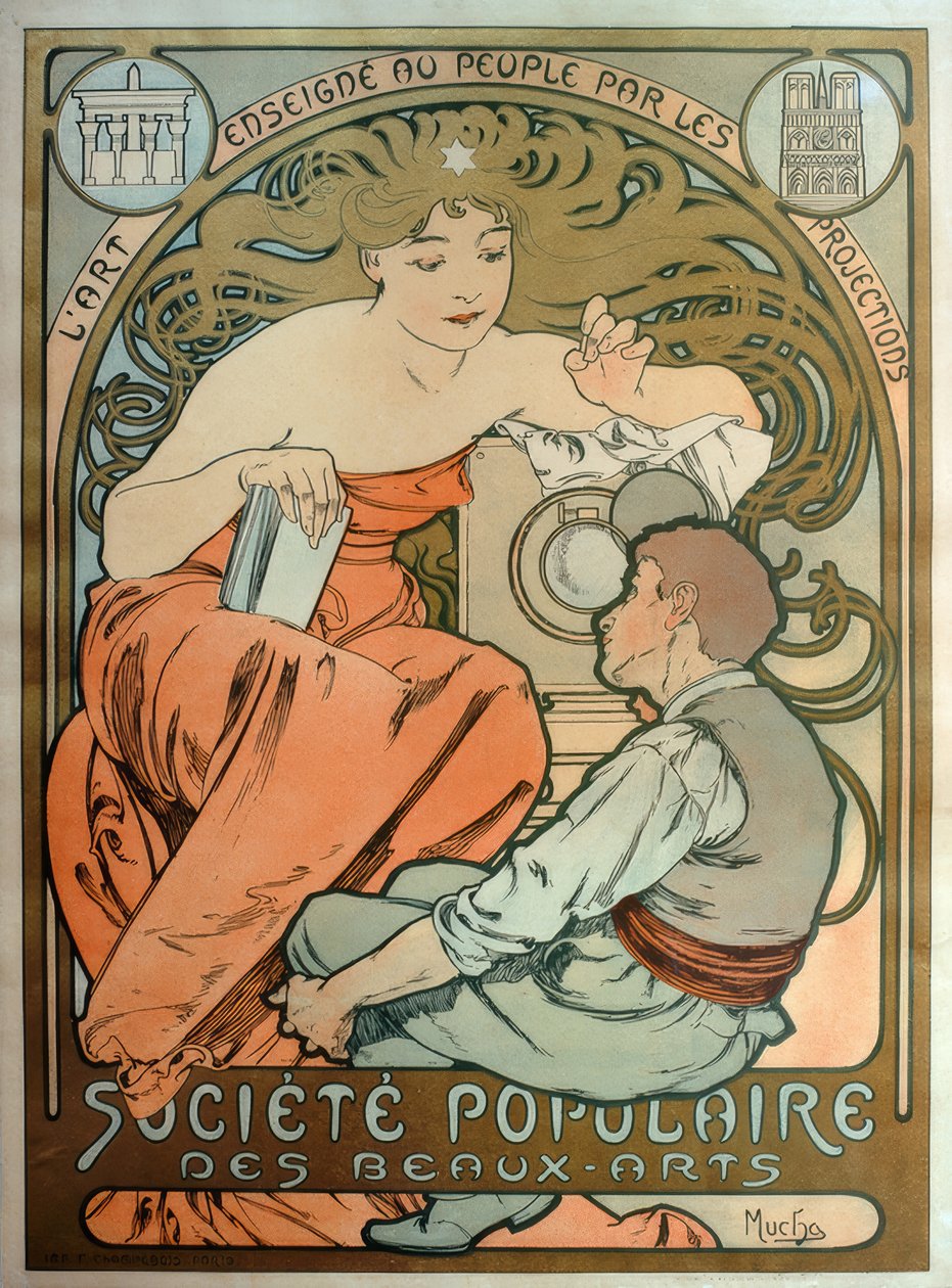 Halk Güzel Sanatlar Derneği / Sanatın halka öğretilmesi by Alphonse Mucha